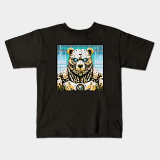 Cyborg Bear Kids T-Shirt